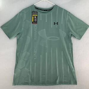 Under Armour NWT Men's UA Golf Short Sleeve T-Shirt Hydro Green Size XXL